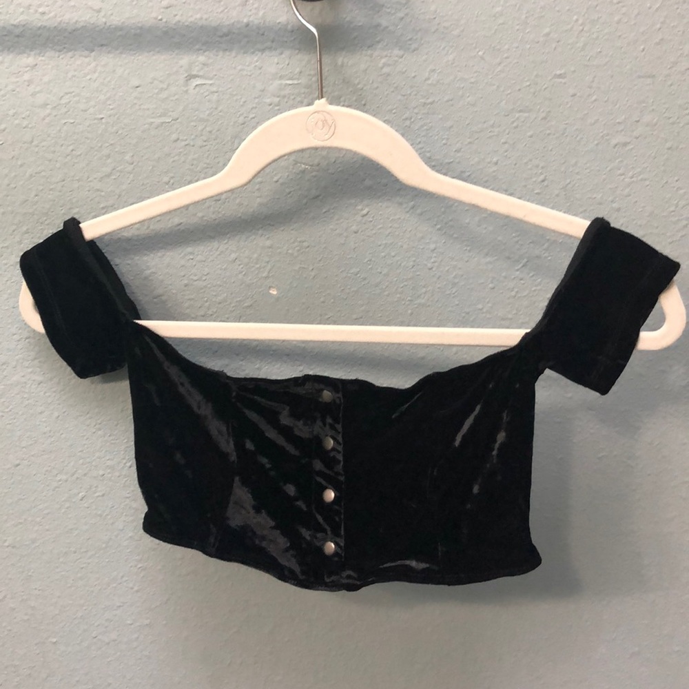 NWOT Urban Outfitters Velvet Bralette Top